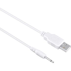 سلك كابل USB هزاز أبيض بطول 3 أقدام متوافق مع شاحن عالمي هزاز ألعاب الكبار القابلة لإعادة الشحن in Kuwait