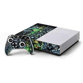 ملصق Skinit المخصص للألعاب متوافق مع وحدة تحكم Xbox One S وحزمة وحدة التحكم - تصميم Warner Bros Green Lantern and Villains المرخص رسميًا in Kuwait