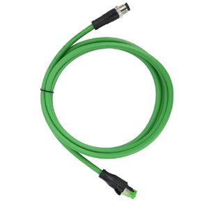 Walfront Water Proof Ethernet Cable to RJ45 Patch Cord, 3Meter IP67 Shielded CAT5E 24AWG Flexible Industrial Ethernet Cable for Machinery Assembly and Harsh Environments in Saudi Arabia
