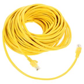 كابل إيثرنت NOLITOY Cat 5E بطول 20 مترًا موصل RJ45 للمنزل والمكتب وشبكات الكمبيوتر المحمول باللون الأصفر in Kuwait