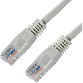 2ft - CAT5e Ethernet Network LAN Router Patch Cable Cord سلك 350 ميجا هرتز RJ45 رمادي متعدد الاستخدامات سلك عالمي متين يمكن الاعتماد عليه استبدال جزء الأجهزة المنزلية ترقية مكون الصيانة in Kuwait