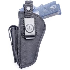 OUTBAGS USA نايلون OWB خارج السراويل تحمل بندقية الحافظة ث / ماج الناقل للحجم الكامل 1911 5 بوصة مسدسات برميل. تملكها وتديرها عائلة. صنع في الولايات المتحدة الأمريكية (NSC04) in Kuwait