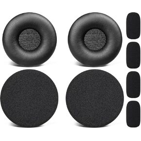 طقم استبدال 3 في 1 من SOULWIT لسماعات BlueParrott B150/B250/B250XT/B250-XT Plus/B250-XTS، وسائد وسادة الأذن + غطاء إسفنجي + رغوة مرشح بوب للميكروفون - أسود in Kuwait