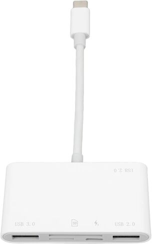 قارئ بطاقات ذاكرة 6 في 1، محول USB C متعدد المنافذ لبطاقة SD TF، محول من النوع C إلى USB3.0 USB2.0، التوصيل والتشغيل للهواتف المحمولة والكمبيوتر المحمول وأجهزة الكمبيوتر in Kuwait