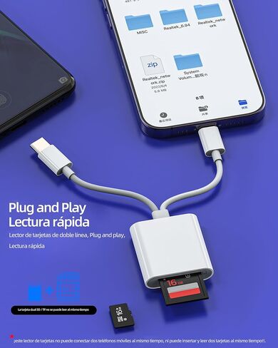 Type C Lightning to SD Micro SD Card Reader Adapter USB C for Apple for iPhone 15 Pro MAX Plus for iPad MacBook Air Compatible for Samsung Card Reader Compact Flash Connector Memory Stick Cable in Saudi Arabia