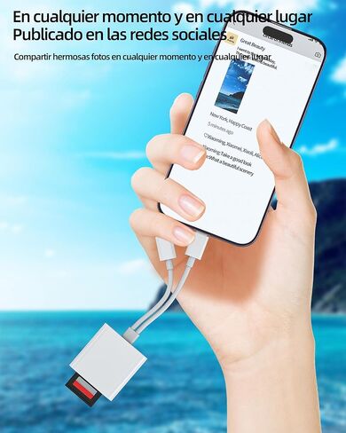 Type C Lightning to SD Micro SD Card Reader Adapter USB C for Apple for iPhone 15 Pro MAX Plus for iPad MacBook Air Compatible for Samsung Card Reader Compact Flash Connector Memory Stick Cable in Saudi Arabia