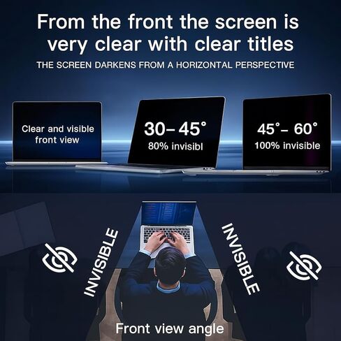 Magnetic Privacy Screen for MacBook Air 15.3 Inch 2023–2025 (M2/M3/M4) | Anti Spy Laptop Screen Protector, Blue Light Filter, HD Clarity, Reusable Magnetic Filter in Saudi Arabia