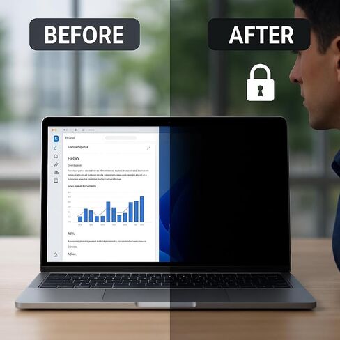 Magnetic Privacy Screen for MacBook Air 15.3 Inch 2023–2025 (M2/M3/M4) | Anti Spy Laptop Screen Protector, Blue Light Filter, HD Clarity, Reusable Magnetic Filter in Saudi Arabia