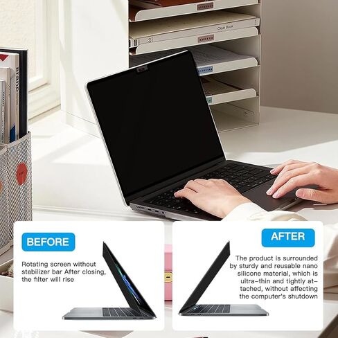 Magnetic Privacy Screen for MacBook Air 15.3 Inch 2023–2025 (M2/M3/M4) | Anti Spy Laptop Screen Protector, Blue Light Filter, HD Clarity, Reusable Magnetic Filter in Saudi Arabia