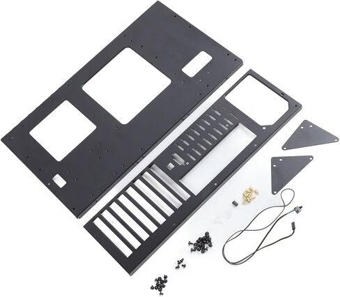 حقيبة كمبيوتر للألعاب DIY، حامل هيكل مفتوح للكمبيوتر للوحة الأم ATX/M ATX/ITX، تدعم اللوحة الرئيسية للخوادم X79 X99، SSD/HDD، تصميم فتحة توجيه الكابل in Kuwait