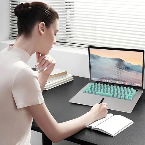 غطاء لوحة المفاتيح للأظافر الطويلة، متوافق تمامًا مع 2021-2024 MacBook Pro 14/16، MacBook Air 13/15. تغليف صندوق هدايا، غطاء لوحة مفاتيح من السيليكون المرتفع - مثالي للاستخدام في المكتب والدراسة (أبيض) in Saudi Arabia
