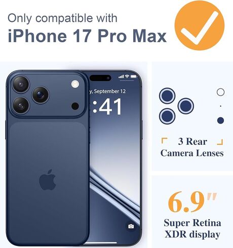 حافظة محفظة MInCYB لهاتف iPhone 17 Pro Max، [متوافقة مع Magsafe] [قابلة للفصل المغناطيسي] [RFID] حافظة جلدية PU مع حامل بطاقة وحزام كروس للنساء والرجال، بني in Kuwait