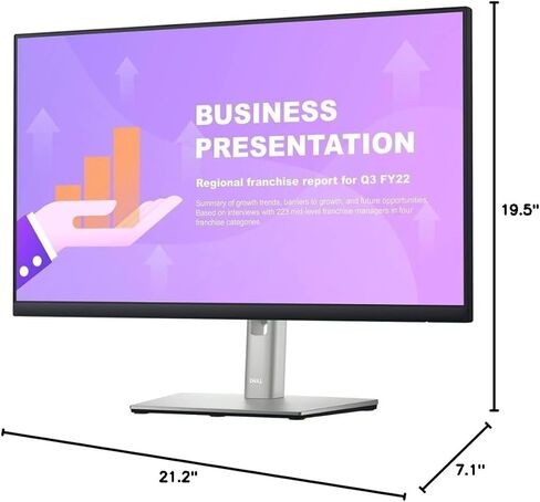 شاشة Dell P2422HE مقاس 23.8 بوصة بدقة Full HD IPS مزودة بمنفذ USB-C ومنفذ DisplayPort ومنافذ HDMI (متجددة) in Kuwait