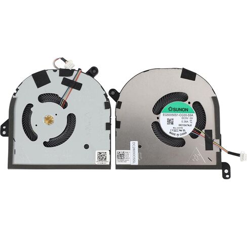 New CPU+GPU Cooling Fan Replacement for Dell XPS 15 9500 9510 Precision 5550 2020 Year Series EG50050S1-CG30-S9A EG50050S1-CG00-S9A 009RK6 0DJH35 DC5V 0.38A Fan in Saudi Arabia