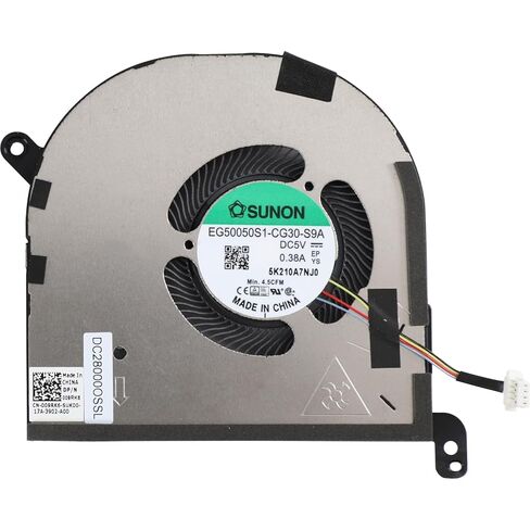 New CPU+GPU Cooling Fan Replacement for Dell XPS 15 9500 9510 Precision 5550 2020 Year Series EG50050S1-CG30-S9A EG50050S1-CG00-S9A 009RK6 0DJH35 DC5V 0.38A Fan in Saudi Arabia