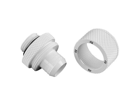 Bitspower G1/4" إلى 3/8" ID، OD 5/8" OD ضغط مناسب للأنابيب الناعمة، CC3 Ultimate، أبيض فاخر، 4 عبوات in Kuwait