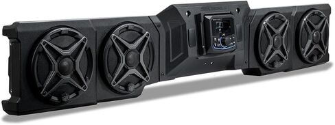 SSV Works Plug-and-Play 4-Speaker Overhead Sound Bar with MR305 Bluetooth Radio - for CanAm Defender | 2018-2026 HD10 & 2026-UP HD11 250-WP-DF4A in Kuwait