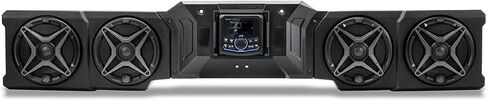 SSV Works Plug-and-Play 4-Speaker Overhead Sound Bar with MR305 Bluetooth Radio - for CanAm Defender | 2018-2026 HD10 & 2026-UP HD11 250-WP-DF4A in Kuwait