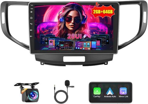 [2+64 جيجابايت] راديو سيارة Android 15 لسيارة Honda Acura TSX 2009-2014/Spirior 2009-2013/Accord 2008-2012 مع Carplay Android Auto، شاشة لمس عالية الدقة 9 بوصات ستيريو للسيارة مع نظام تحديد المواقع واي فاي بلوتوث FM/RDS SWC in Saudi Arabia