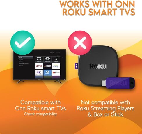 Ceybo Replacement Remote Control for Roku Smart TV with Volume Control and Netflix, Disney+, Apple TV, and HBO Shortcut in Saudi Arabia