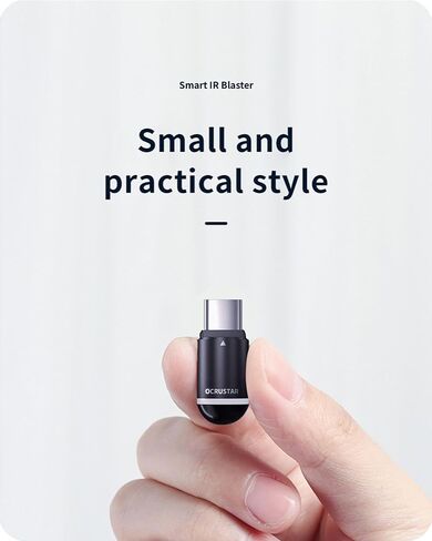 محول التحكم عن بعد العالمي Ocustar IR للهاتف، [معتمد من MFi] جهاز IR Blaster الذكي للتلفزيون/AC/DVD/STB متوافق مع Samsung وSony وPanasonic وSharp وLG والمزيد، يعمل مع iOS/Android (USB-C) in Saudi Arabia