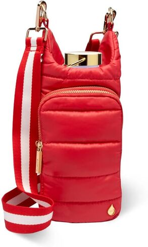 WanderFull® Original HydroBag®, Fits Up to 32 oz Water Bottle Holder with Strap, Hands-Free Crossbody, Water Bottle Carrier Bag with Phone Pocket - Ivory Lacquer w/Patterned Strap in Saudi Arabia