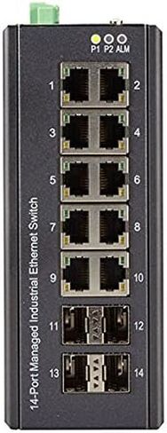 شبكة الصندوق الأسود - LIG1014A - محول جيجابت إيثرنت مُدار صناعيًا - (10) Rj-45، (4) Sfp in Saudi Arabia