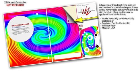 ملصق من الفينيل من WraptorSkinz متوافق مع وحدة التحكم ووحدة التحكم XBOX Series S Rainbow Swirl (وحدة التحكم في الألعاب غير متضمنة) in Saudi Arabia