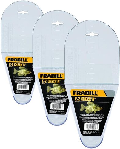 جهاز قياس السمك من Frabil EZ Crappie Check'R | سهل الاستخدام وقياس سريع ودقيق | يقيس الكرابي حتى 12 بوصة in Kuwait