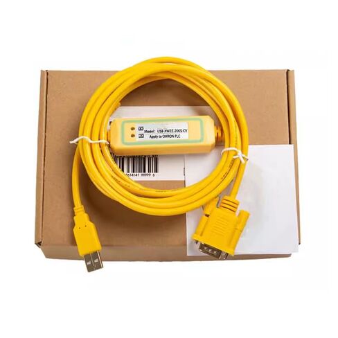USB-XW2Z-200S-CV كابل تنزيل الاتصالات القابل للتطبيق PLC كابل برمجة ناقل الحركة المستقر عالي السرعة موديل FT232RL رقاقة صفراء 3 أمتار in Kuwait