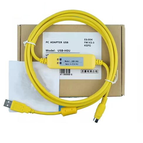 USB-H0U للكمبيوتر منفذ USB الاتصالات PLC كابل برجمة تحميل كابل بيانات نقل مستقر اقتصادي أصفر 3 متر in Kuwait