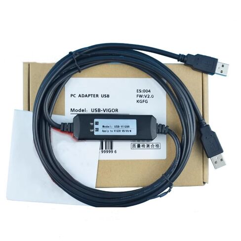 USB-Vigor Suitable PLC Programming Cables Data Cables VB VH Series Download Cable Cables Stable Transmission Economical Black 3 Meter in Saudi Arabia