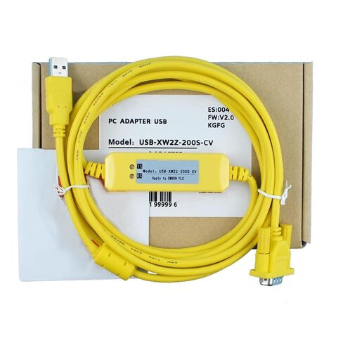USB-XW2Z-200S-CV كابل برمجة PLC قابل للتطبيق، كابل تحميل ناقل حركة ثابت، اقتصادي، أصفر 3 متر in Kuwait