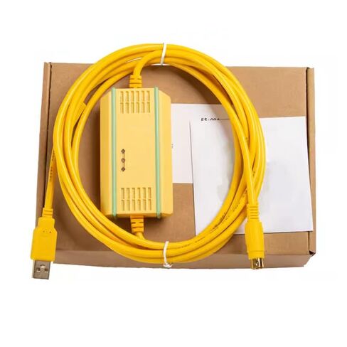 USB-MC + لكابل برمجة PLC MC80 MC100 MC200 كابل بيانات الاتصالات تنزيل كابل العزل الكهرومغناطيسي FT232RL رقاقة صفراء 3 متر in Kuwait