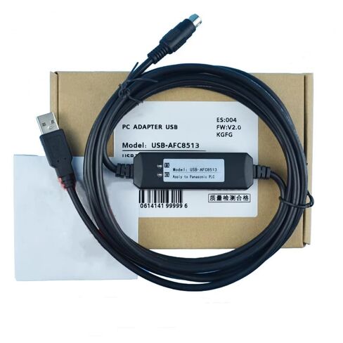 USB-AFC8513 Programming Cable for PLC FP0 FP2 FPX FPG Download Cable for Online Monitoring Economical Black 3 Meters in Saudi Arabia