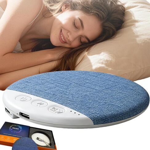 2026 Upgraded Pillow Speakers for Sleeping,Bluetooth Under Pillow Speaker,with White Noise Timer Wireless with Stereo Bass Private Sleep Headphones for Deep Sleeping (Gray) in Saudi Arabia