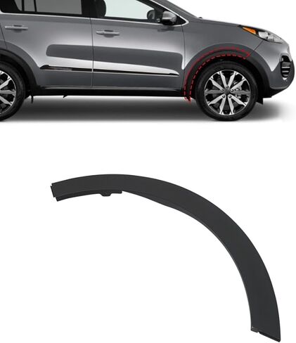 SecosAutoparts Fender Wheel Opening Molding Front Right Compatible with Kia Sportage 2017-2022 Replace# 87712D9000, 87712-D9000 Front Fender Wheel Opening Molding Passenger Side in Saudi Arabia