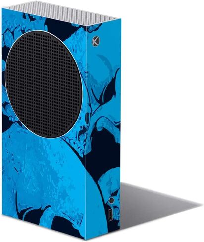غلاف MightySkins متوافق مع Xbox Series S - Blue Skulls | غطاء ملتف واقٍ ومتين وفريد ​​من نوعه من الفينيل | سهل التطبيق وتغيير الأنماط | صنع في الولايات المتحدة الأمريكية in Kuwait