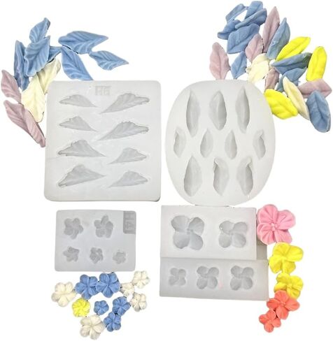 9Pcs Rose Flower Tulip Peony Heart Candle Soap Wax Mold Valentine Day Silicone for Small Butter Candles Chocolate Making Molds Silicones Shapes Moldes De Rosas Silicona para Velas in Saudi Arabia