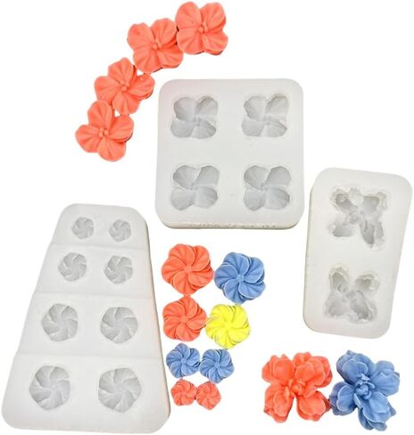 9Pcs Rose Flower Tulip Peony Heart Candle Soap Wax Mold Valentine Day Silicone for Small Butter Candles Chocolate Making Molds Silicones Shapes Moldes De Rosas Silicona para Velas in Saudi Arabia