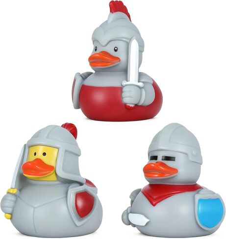 BOZILY 2 Pack Rubber Duck Car Ornaments, Squeeze Duck Bicycle Horns with Propeller Helmet, Bandage and Gold Chain, Funny Dashboard Decor for Car, Bike, Motorcycle in Saudi Arabia