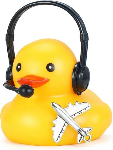 BOZILY 2 Pack Rubber Duck Car Ornaments, Squeeze Duck Bicycle Horns with Propeller Helmet, Bandage and Gold Chain, Funny Dashboard Decor for Car, Bike, Motorcycle in Saudi Arabia