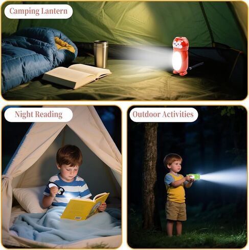 KunHe 10 Pack Animal Flashlights 2 in 1 Camping Lantern Flashlights Christmas Stocking Stuffers Small Flashlight Party Favors Halloween Christmas Gift for Girls Boys in Saudi Arabia
