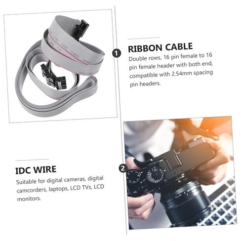 DOITOOL 4pcs Flat Ribbon Cable Connector Cord Wire Pin Pitch Cable Connectors Solid Core Wire Harness in Saudi Arabia