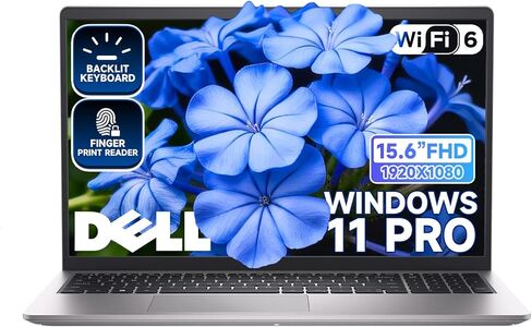 Dell 15 Laptop DC15250 for Business, Intel 10-Core i7-1355U, 32GB RAM, 1TB SSD, 15.6" FHD IPS 120hz 250nits Display, Backlit Keyboard, Fingerprint Reader, Copilot AI, Windows 11 Pro, Sliver in Saudi Arabia