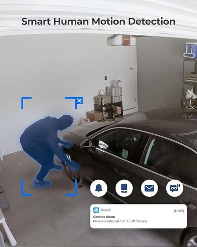 حزمة كاميرا REOLINK Fisheye FE-W مع قطعة واحدة بطاقة SD سعة 256 جيجابايت، بانوراما 2K+ 6MP 360 درجة، كاميرا أمان داخلية WiFi 2.4/5 جيجا هرتز، كشف حركة الشخص، صوت ثنائي الاتجاه، عروض بانورامية متعددة للعرض in Saudi Arabia