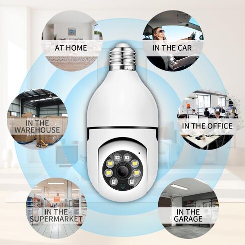 قطعة واحدة من كاميرا مراقبة المنزل الذكية اللاسلكية 2.4G WiFi مع مراقبة بانورامية داخلية 360 درجة، كشف الحركة، رؤية ليلية ملونة، صوت ثنائي الاتجاه in Kuwait