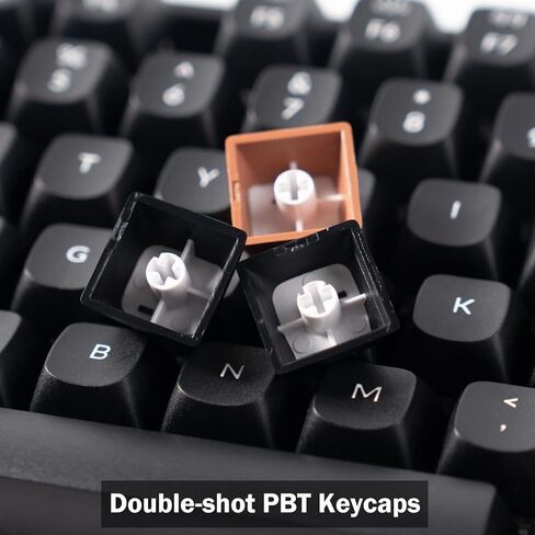 Keychron K8 HE QMK Wireless Gaming Custom Mechanical Keyboard, 2.4 GHz/Bluetooth/Wired 80% Layout Hot-Swappable Programmable RGB Backlit Gateron Magnetic Switches for Mac Windows, Wood Frame-Black in Saudi Arabia