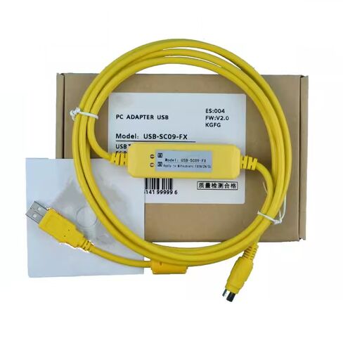 USB-SC09-FX Data Download Cable for USB Communication Programming Cable Download Cable Economy Normal Yellow 3 Meter in Saudi Arabia