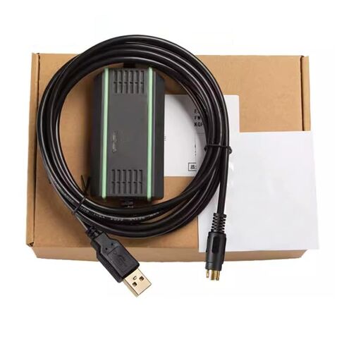 USB-SC09-FX + كابل تنزيل البيانات لكابل برمجة اتصالات USB كابل تنزيل كهرومغناطيسي معزول FT232RL رقاقة سوداء 3 متر in Saudi Arabia